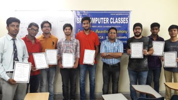 Certificate Awarding Ceremony for C Language coaching classes in Jaipur